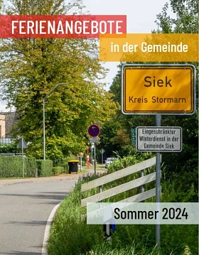 Cover Ferienprogramm Siek 2024 © Gemeinde Siek