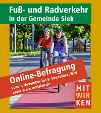 Flyer Befragung Radverkehr Siek